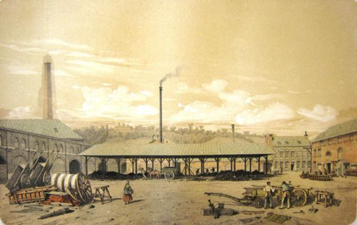 La fonderie Saint-Léonard à Liège, 1855