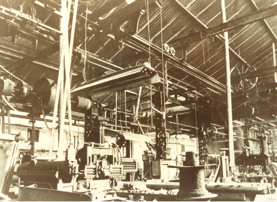 L’atelier de mécanique, vers 1920
